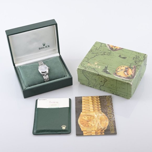 Rolex Oyster Perpetual Date 69160 Automatic Oyster Bracelet 26mm Ladies Watch - Picture 9 of 9